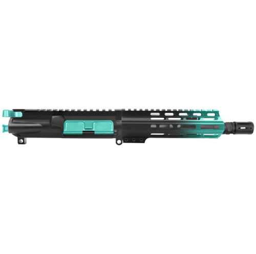 MCS AR-15 5.56 NATO 7.5'' PISTOL UPPER - FORGED UPPER WITH 7'' HANDGUARD - CERAKOTE GRADIENT ROBINS EGG 