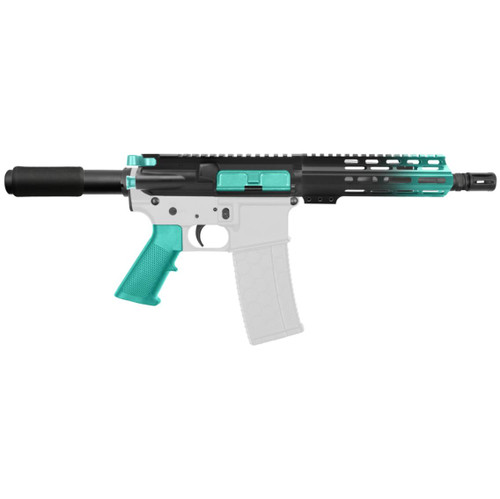 MCS AR-15 5.56 NATO 7.5'' PISTOL KIT - FORGED UPPER WITH 7'' HANDGUARD - CERAKOTE GRADIENT ROBINS EGG 