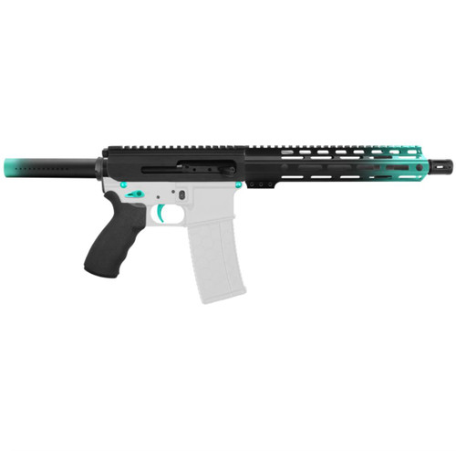 MCS AR-15 5.56 NATO 10.5'' SIDE-CHARGING PISTOL KIT 10'' HANDGUARD - CERAKOTE GRADIENT ROBINS EGG 