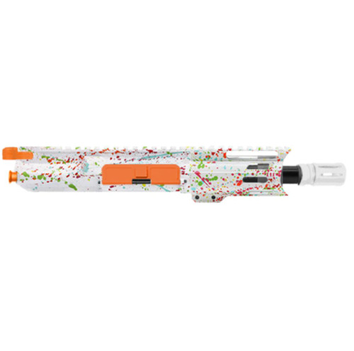 MCS AR-15 5.56 NATO 5'' PISTOL UPPER WITH 4'' HANDGUARD - CERAKOTE SPLATTER - ORANGE  MCS AR-15 5.56 NATO 5'' PISTOL UPPER WITH 4'' HANDGUARD - CERAKOTE SPLATTER - ORANGE