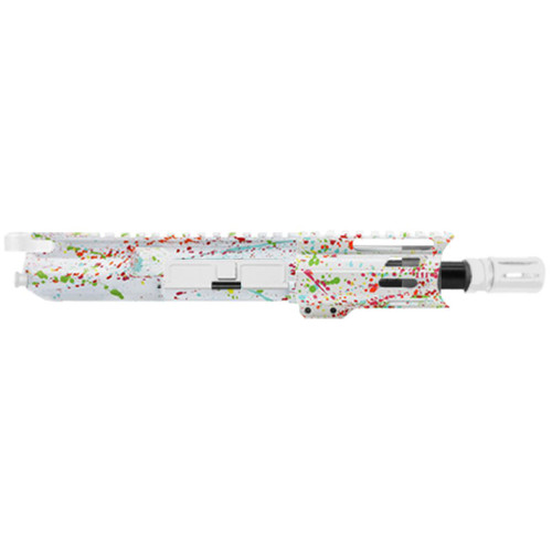MCS AR-15 5.56 NATO 5'' PISTOL UPPER WITH 4'' HANDGUARD - CERAKOTE SPLATTER - WHITE  MCS AR-15 5.56 NATO 5'' PISTOL UPPER WITH 4'' HANDGUARD - CERAKOTE SPLATTER - WHITE