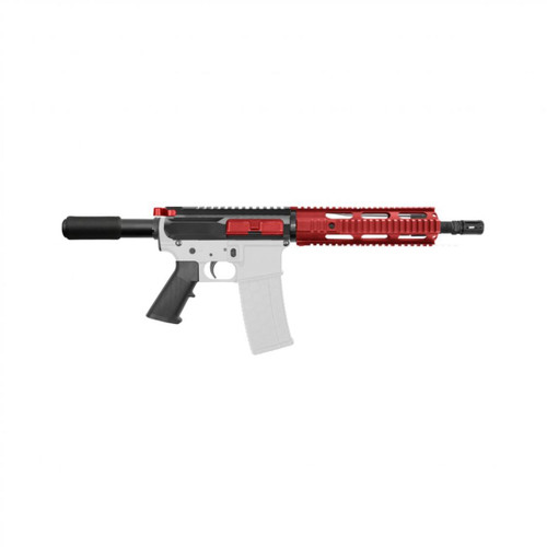 MCS AR-15 5.56 NATO 10" PISTOL KIT WITH 10" HANDGUARD - CERAKOTE RED 