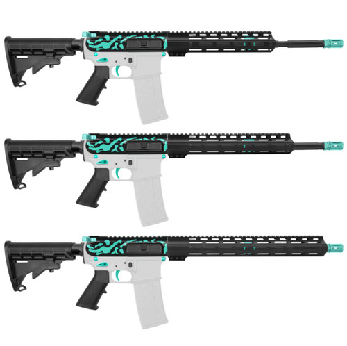 MCS AR-15 5.56 NATO 16" CARBINE KIT WITH M-LOK HANDGUARD LENGTH OPTION -V2 - CERAKOTE CAMO ROBINS EGG 
