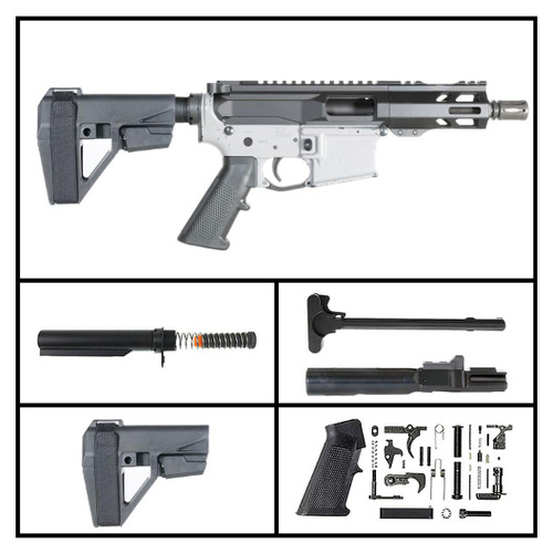 MCS AR-15 "CREEPING SHADOWS" W/SBA5 BRACE 5-INCH 9MM PISTOL FULL BUILD KIT 