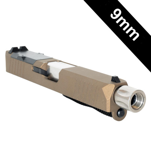 MCS 9MM COMPLETE SLIDE KIT "LIMLIGHT" GLOCK 19 COMPATIBLE  MCS 9MM COMPLETE SLIDE KIT "LIMLIGHT" GLOCK 19 COMPATIBLE