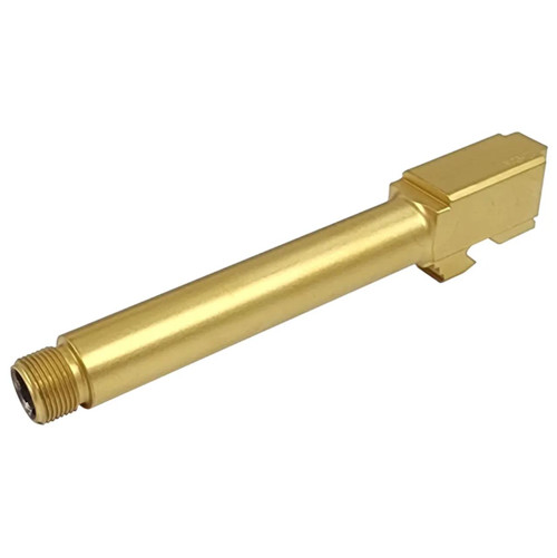 MCS G17-BART-G – GLOCK® G17 GEN 1-3 THREADED TiN (GOLD) MATCH BARREL  MCS G17-BART-G – GLOCK® G17 GEN 1-3 THREADED TiN (GOLD) MATCH BARREL
