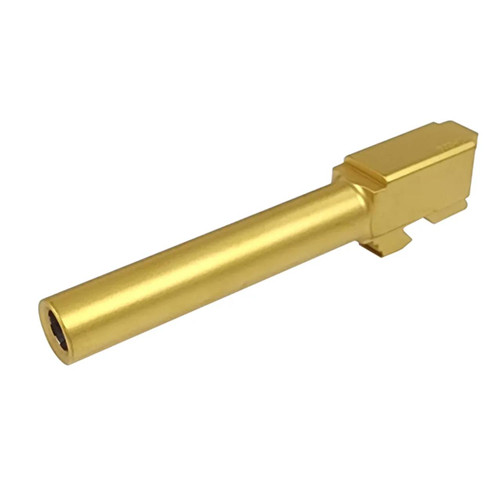 MCS G17-BAR-G – GLOCK® G17 GEN 1-3 CROWNED TiN (GOLD) MATCH BARREL  MCS G17-BAR-G – GLOCK® G17 GEN 1-3 CROWNED TiN (GOLD) MATCH BARREL