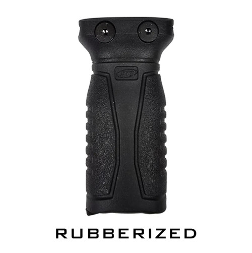 Short Rubberized Vertical Grip - Black