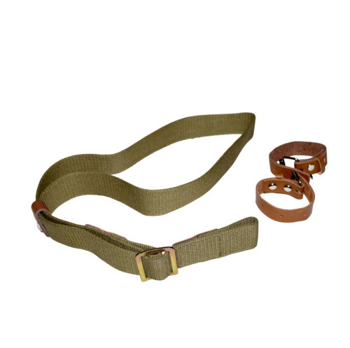 MCS Canvas Carry Sling for Soviet Russian M38 M44 M91/30 Mosin Nagant Rifle - Dark Khaki  MCS Canvas Carry Sling for Soviet Russian M38 M44 M91/30 Mosin Nagant Rifle - Dark Khaki
