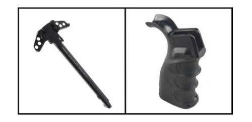 MCS AR-15 AMBIDEXTROUS CHARGING HANDLE + STORAGE GRIP 