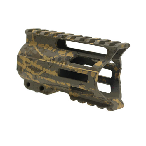 MCS AR-15 4'' Combat Modular M-Lok Handguard "C" Cut - Base FDE - Pattern - Burnt Bronze - OD Green - Gold - Cerakote Splatter 
