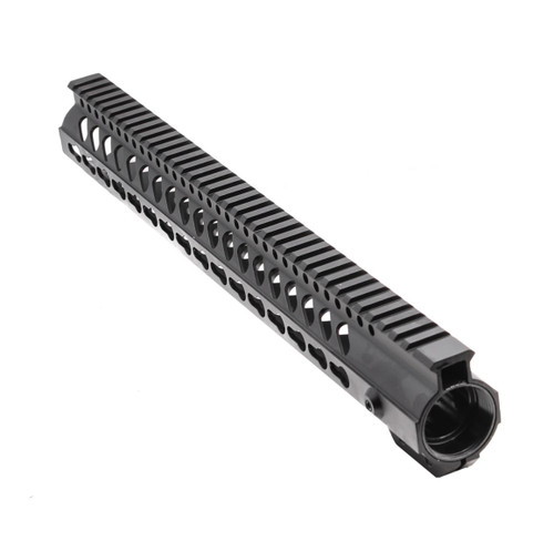MCS AR-15 Super Slim Light Keymod 15" Free Float Handguard w/Steel Barrel Nut & Top Rail 