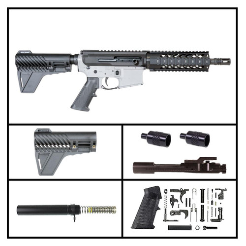 MCS AR-15 .300BO "GDO" SIDE CHARGING W/GAP' 8.5-INCH  PARKERIZED SIDE-CHARGING PISTOL FULL BUILD KIT 