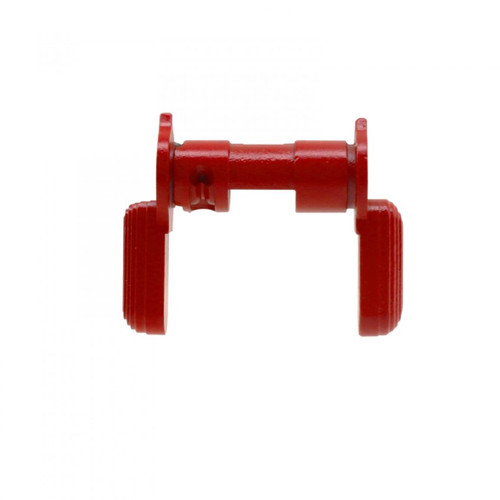 MCS AR-15 Dual Safety Selector Lever - Cerakote RED 