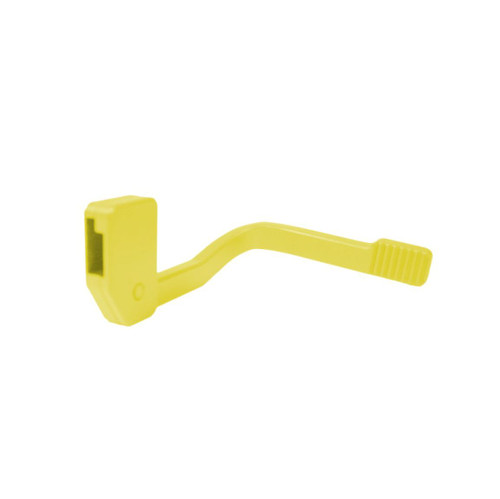 MCS AR-15 Extended Aluminum Bolt Catch Lever - Cerakote Lemon Zest 
