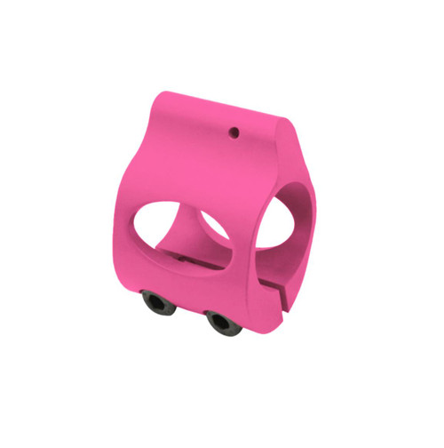 MCS .750 Low Profile Steel Gas Block with CLAMP-ON - Cerakote Pink 