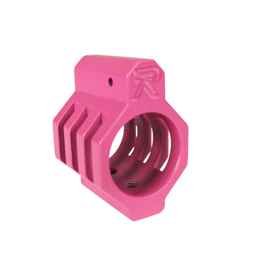 MCS .750 Low Profile Steel Gas Block Caged with Roll Pins & Wrench MADE IN USA - Cerakote Pink  MCS .750 Low Profile Steel Gas Block Caged with Roll Pins & Wrench MADE IN USA - Cerakote Pink