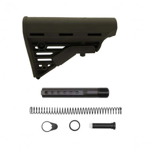 MCS AR-15 Blackhawk Knoxx ButtStock Combo - Six Position Buffer Tube Kit - Mil-Spec - 3 OZ - Cerakote OD Green 