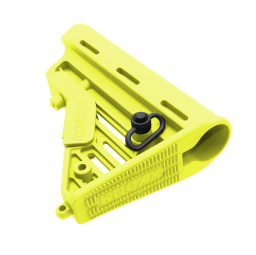 MCS AR-15 Blackhawk Knoxx ButtStock Combo - Six Position Buffer Tube Kit - Mil-Spec - 3 OZ - Cerakote Lemon Zest 