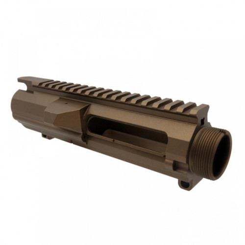 MCS AR-10/LR-308 Low Profile Upper Receiver - Cerakote Burnt Bronze - Made in USA 
