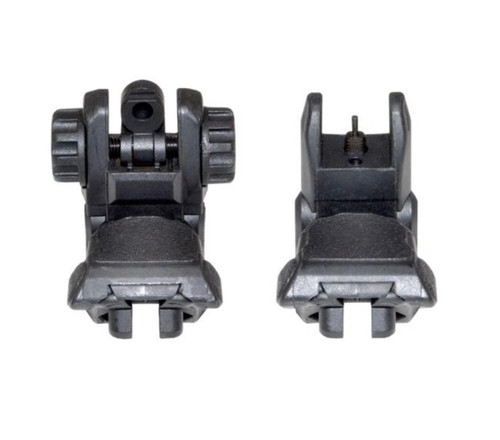 MCS Polymer Front and Rear Flip Up Back Up Sight Set  MCS Polymer Front and Rear Flip Up Back Up Sight Set
