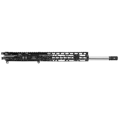 MCS AR-15 SPLATTER BLACK W/ SILVER 16'' 5.56 NATO CARBINE UPPER ASSEMBLY - FORGED UPPER WITH 10" HANDGUARD - CERAKOTE  MCS AR-15 SPLATTER BLACK W/ SILVER 16'' 5.56 NATO CARBINE UPPER ASSEMBLY - FORGED UPPER WITH 10" HANDGUARD - CERAKOTE