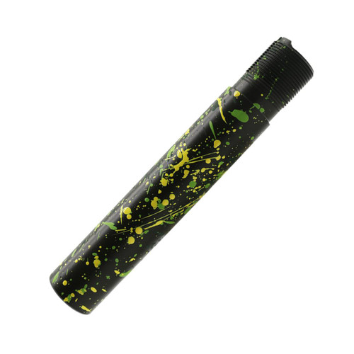MCS AR-15 Pistol Buffer Tube - Base Black - Pattern - Highland Green - Lemon Zest - Zombie Green - Cerakote Splatter 