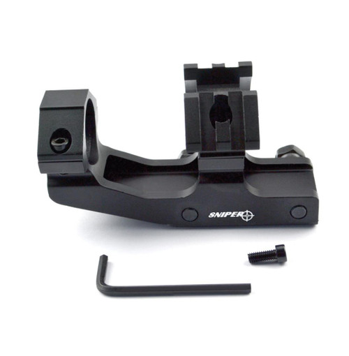 MCS 1" High Profile Cantilever Scope Mount with Dual 45 Degree Top Mini Rail Mounts 