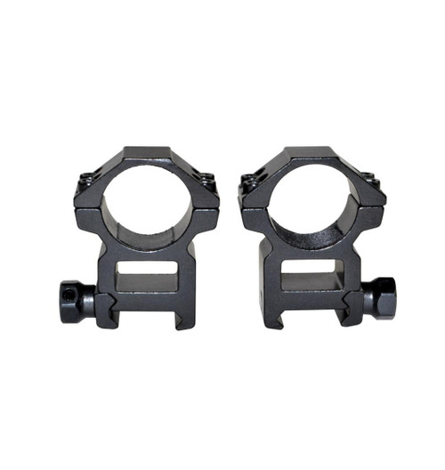 MCS 1" High Profile Scope Rings for Picatinny Rail 