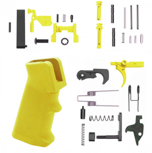 MCS AR-15 Lower Parts Kit w/ Cerakote LEMON ZEST 