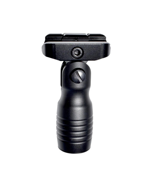 MCS Aluminum 5 Position Stubby Front Grip Foregrip - Picatinny - Black 
