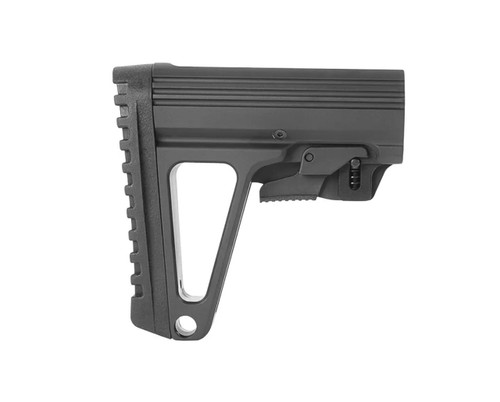MCS AR-15 Skeletonized Aluminum Defender L2 Micro Stock - Black 