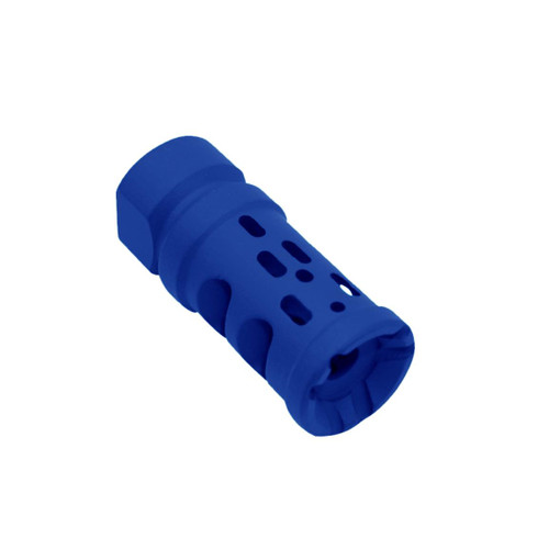 MCS AR-15/.223/5.56 Ported Muzzle Brake Compensator ½”x28 - Cerakote Blue Flame 