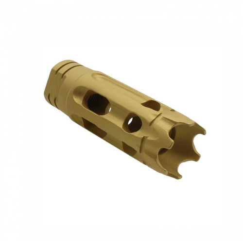 MCS AR-15/.223/5.56 Custom Ported Muzzle Brake - Cerakote Gold 