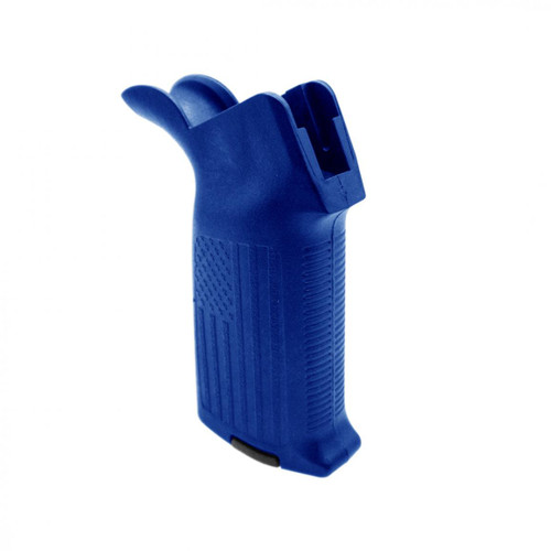 MCS AR-15/10 A2 Style Pistol Grip with USA Flag Pattern - Cerakote Blue Flame 
