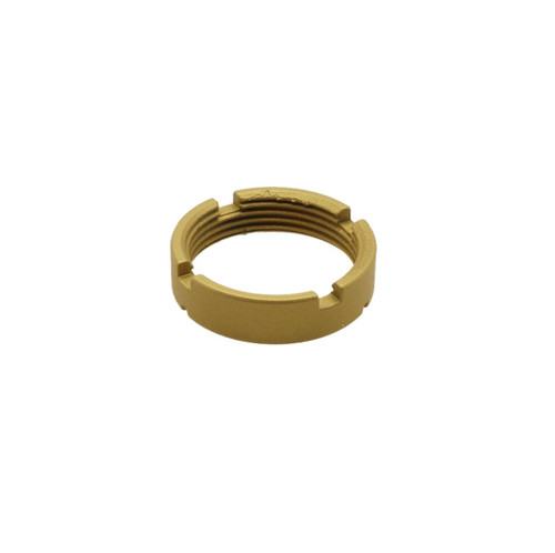 MCS AR-15 Buffer Castle Nut Cerakote - Gold 