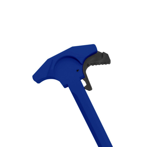 MCS AR-15 Tactical "TALON" Style Charging Handle w/ Oversized Latch Non-Slip - Blue Flame 