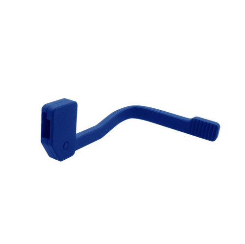 MCS AR-15 Extended Aluminum Bolt Catch Lever - Cerakote Blue Flame 