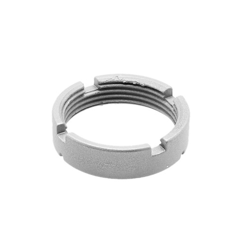 MCS AR-15 Buffer Castle Nut Cerakote - Glacier Silver 