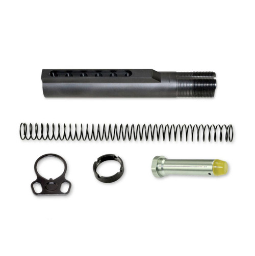 MCS AR-15 Mil Spec Buffer Tube Kit w/ Dual Sling End Plate  MCS AR-15 Mil Spec Buffer Tube Kit w/ Dual Sling End Plate