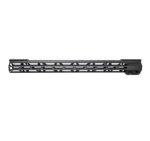 MCS AR-15 223/5.56 19.5" Super Light Slim Free Float M-LOK Handguards with Partial Top Rail, 19.5" - Black 