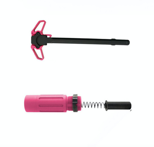 MCS AR-15 3.5" Short Buffer System - Ambi Charging Handle Combo - Cerakote Pink  MCS AR-15 3.5" Short Buffer System - Ambi Charging Handle Combo - Cerakote Pink