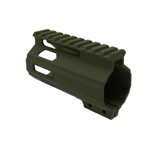 MCS AR-15 4" M-LOK Parallelogram Handguard - MADE IN USA - Cerakote OD Green 