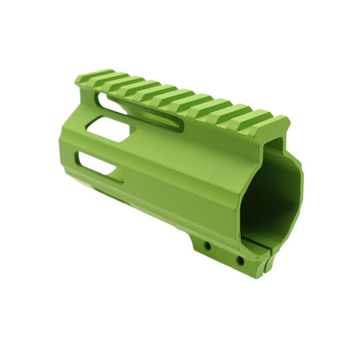 MCS AR-15 4" M-LOK Parallelogram Handguard - MADE IN USA - Cerakote Zombie Green 