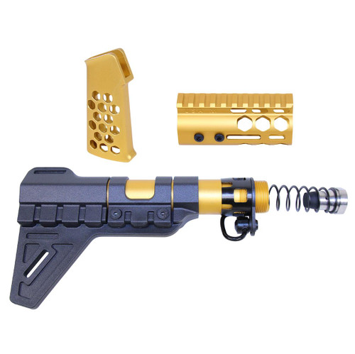 Buy Micro Honeycomb Pistol Furniture Anodized Red | MCS Gearup
