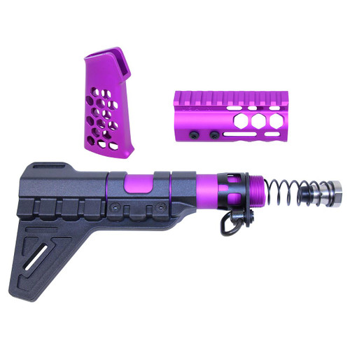 Buy Micro AR Pistol Furniture Anodized Purple | MCS Gearup