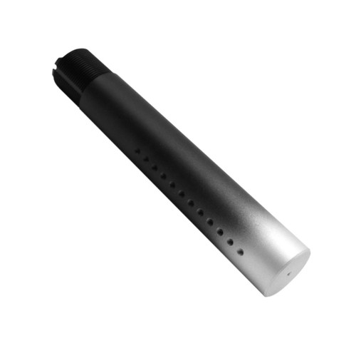 MCS AR-15 Custom Pistol Buffer Tube - CERAKOTE GRADIENT SILVER 