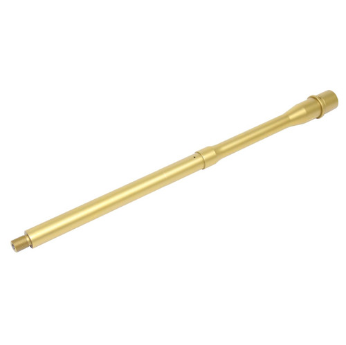 MCS AR-15 16″ 5.56mm 1:7 Twist M4 4150 Barrel - Tin Coated - Gold Titanium Nitride Finish 