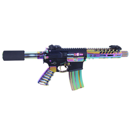 MCS AR-15 Rainbow Bolt Carrier Group Mil-Spec BCG - Gloss  PVD Coated 