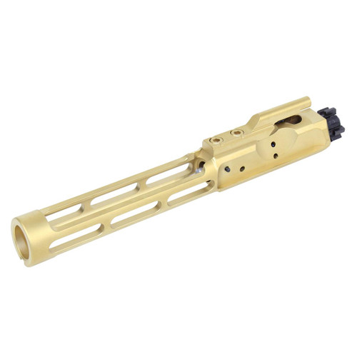 MCS AR-15 Gold Nitride BCG Skeletonized Low Mass Bolt Carrier Group - Tin Coated 